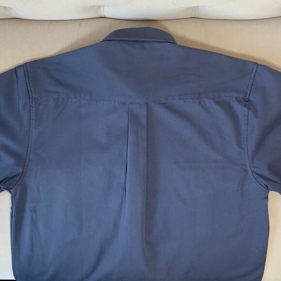 Vintage Work Master Tough Series Long Sleeve Causal Work Shirt Workwear Navy - Picture 7 of 13